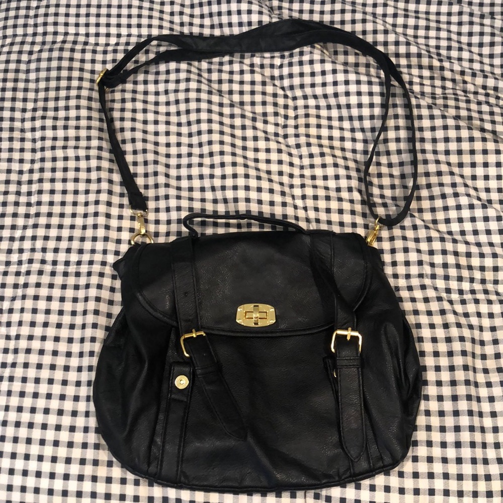 black and gold bag